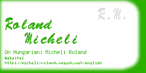 roland micheli business card